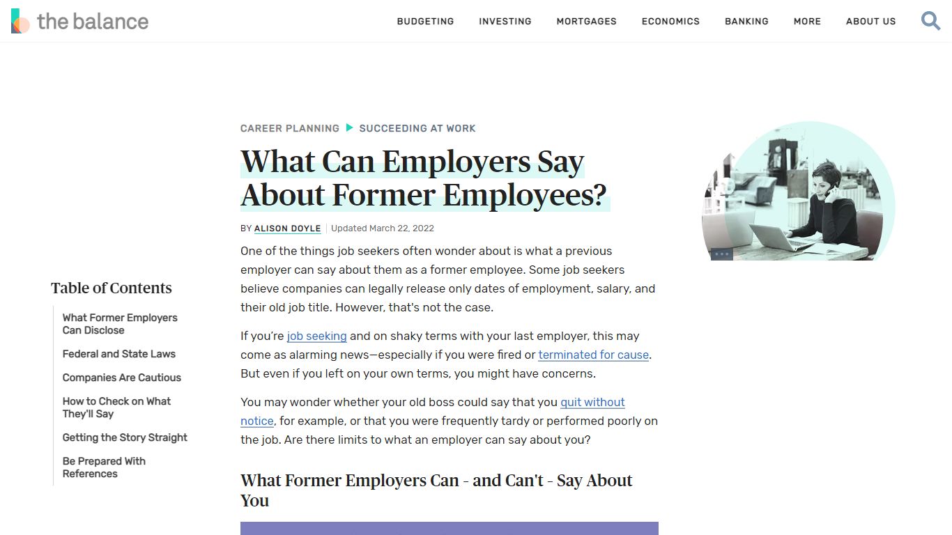 What Can Employers Say About Former Employees? - The Balance Careers